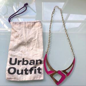 Pink statement necklace!